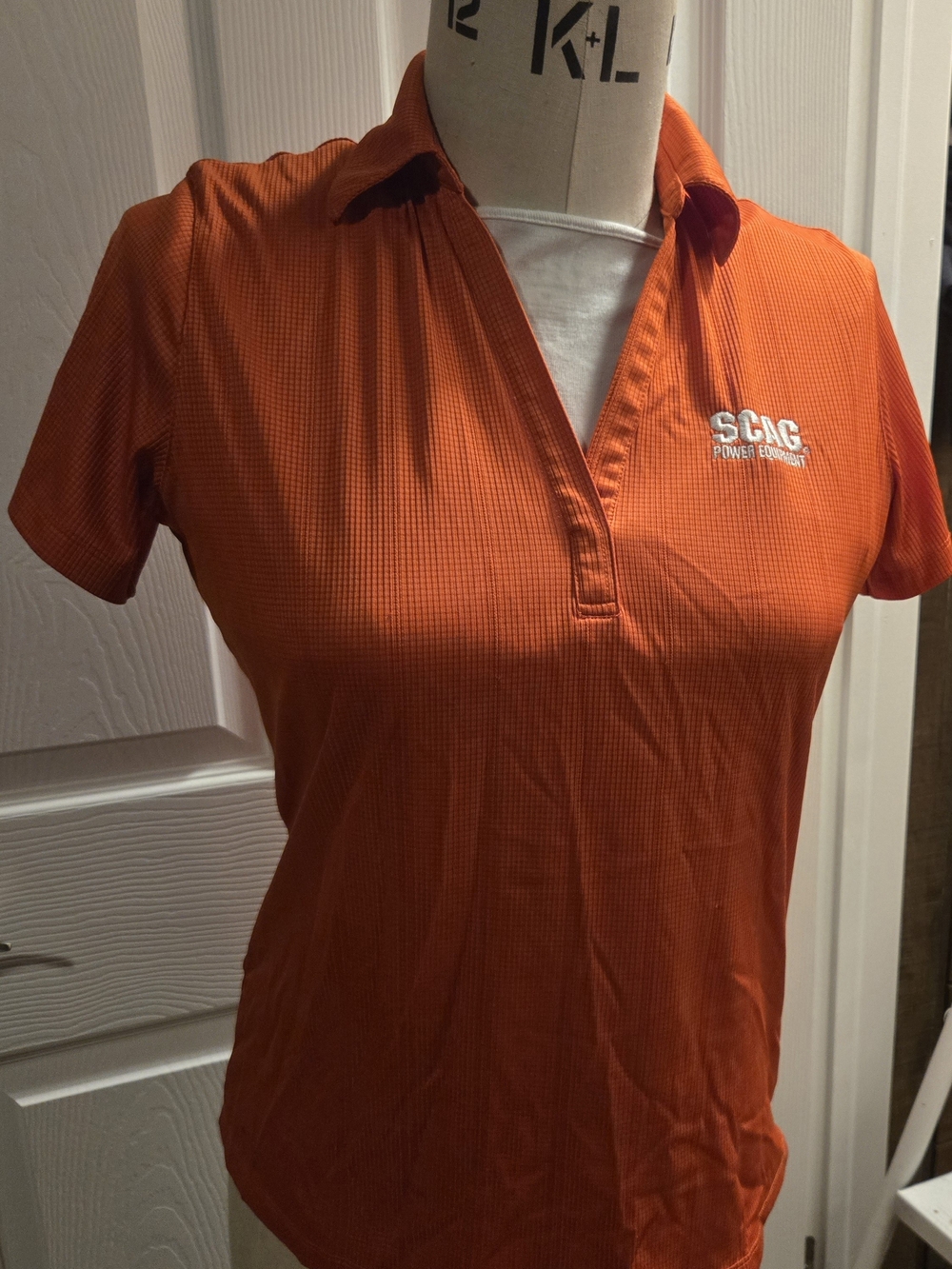 Port Authority Women's Orange Short-Sleeve Polo